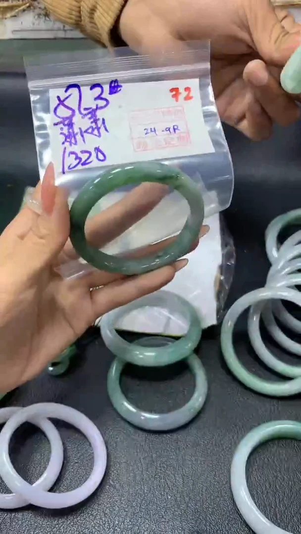 未镶嵌定制翡翠潇****啼72毛货需精细抛光定制+多样性发1+1320