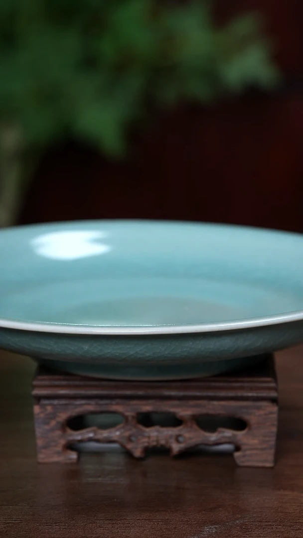 【闪购商品】L·宝丰宋官窑·仿古釉汝瓷看盘