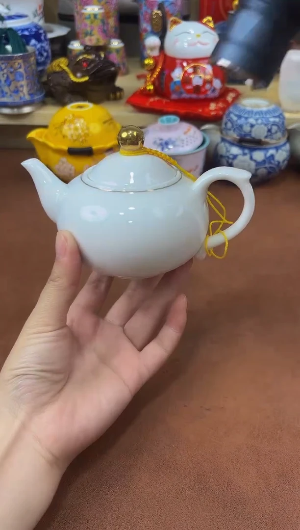 陶瓷茶具摆件旅行套组
