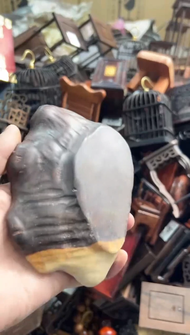 【闪购商品】木534瑕疵底座花架摆件处理