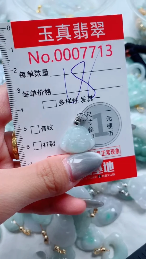 吊坠(不含链)未镶嵌翡翠7713