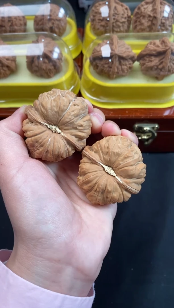 把件文玩核桃南瓜墩44尺Q023