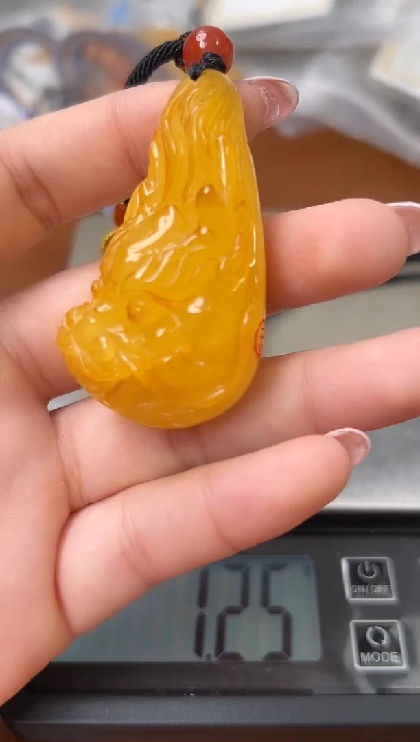 未镶嵌蜜蜡裸石琥珀蜜蜡吊坠