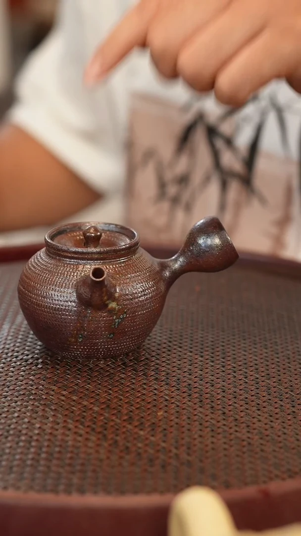 茶壶紫砂原矿手工制作柴烧160毫升