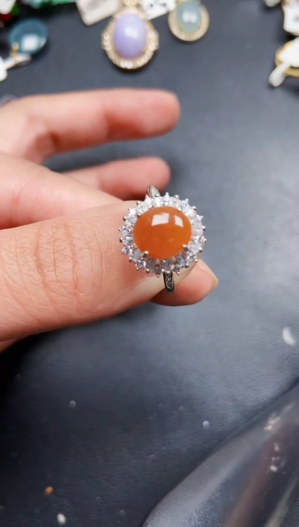 翡翠银S925镶嵌颈饰1094