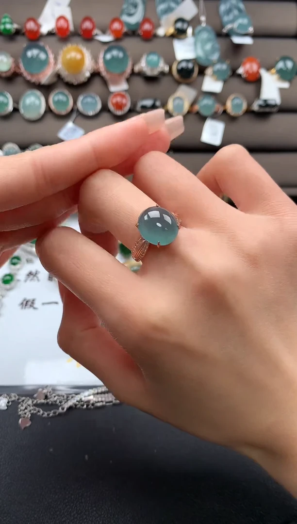 【闪购商品】翡翠戒指银S925镶嵌3213213