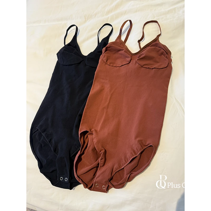 PLUS QUEEN｜宏蓝【高个子大码】sk*msl连体吊带弹力收腹塑身衣女