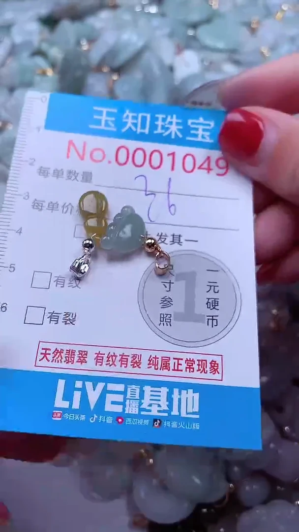 吊坠(不含链)未镶嵌翡翠1049