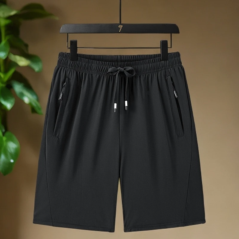 男士中裤速干休闲裤薄款男士冰丝速干运动短裤夏季跑步短裤轻薄
