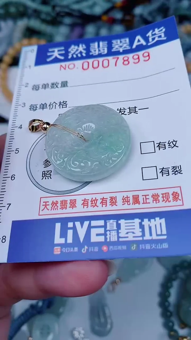 翡翠未镶嵌颈饰00007899