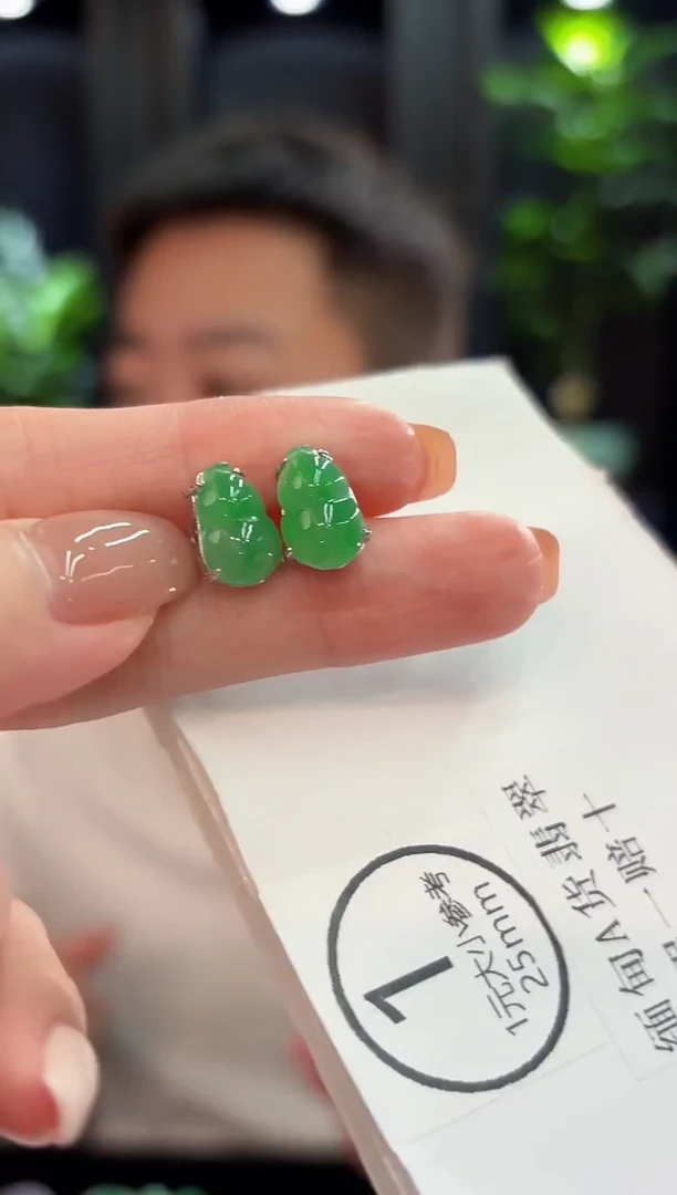 未镶嵌翡翠耳饰 缅甸A货/支持复检/一件