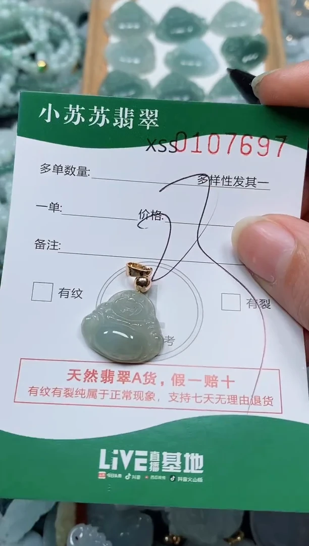 【闪购商品】翡翠颈饰未镶嵌闪购商品0107697