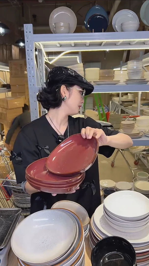 瓷276外贸尾货高温釉下彩陶瓷餐具默认微瑕