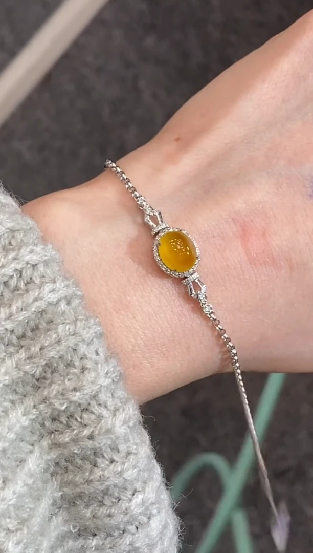 【闪购商品】翡翠颈饰18K金镶嵌收到货48小时鉴赏期（超时不退不换）