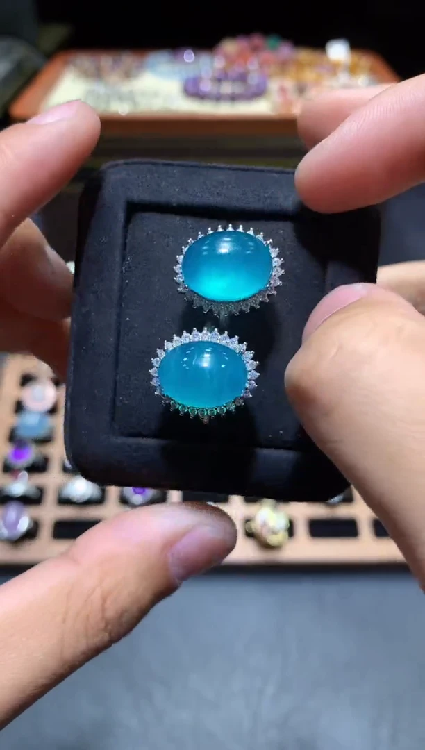 【闪购商品】天河石戒指未镶嵌L14【多样性发其一】