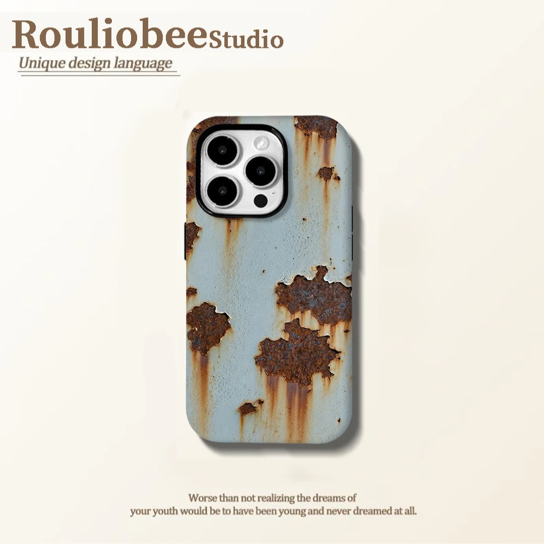 BANCA锈迹斑斑菲林二合一适用苹果16/15手机壳华为vivo小米14oppo