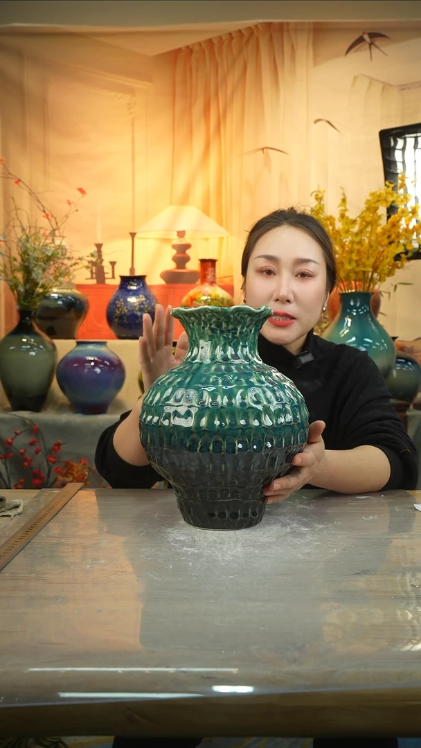 高度 28口径14陶瓷花瓶