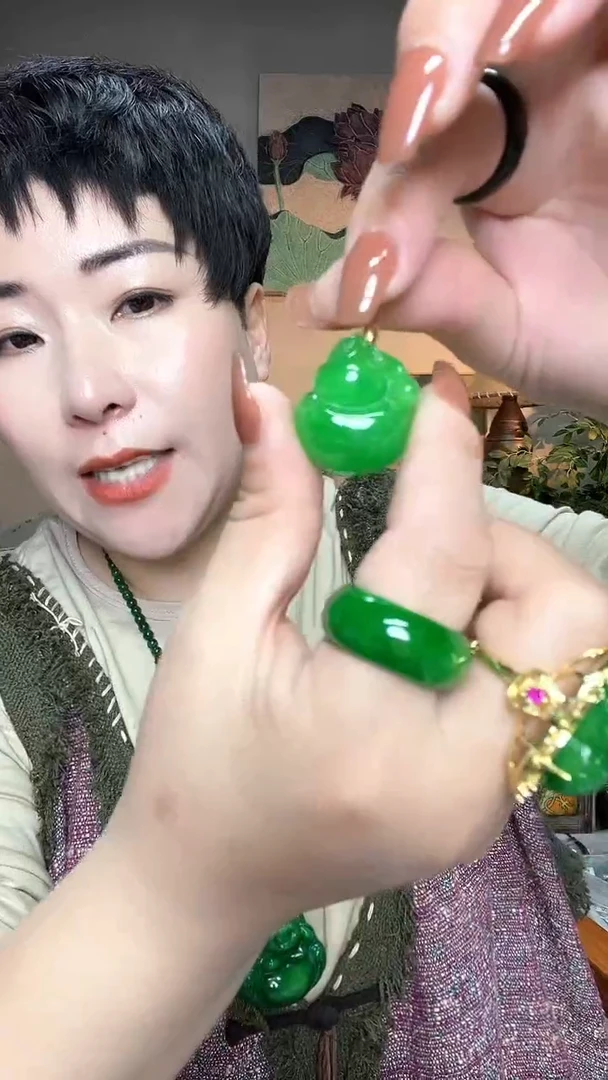 吊坠(赠链)合金翡翠163