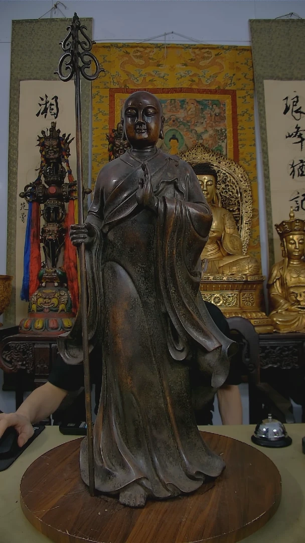 地藏王佛像铜器文玩收藏