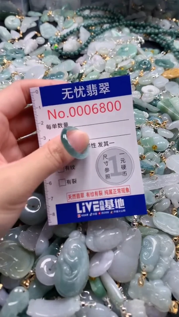 翡翠未镶嵌吊坠(不含链)6800