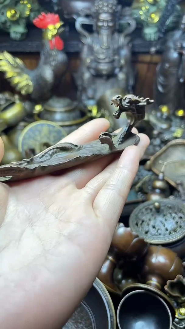 闪购链接，点击下单，有运费险，铜摆件