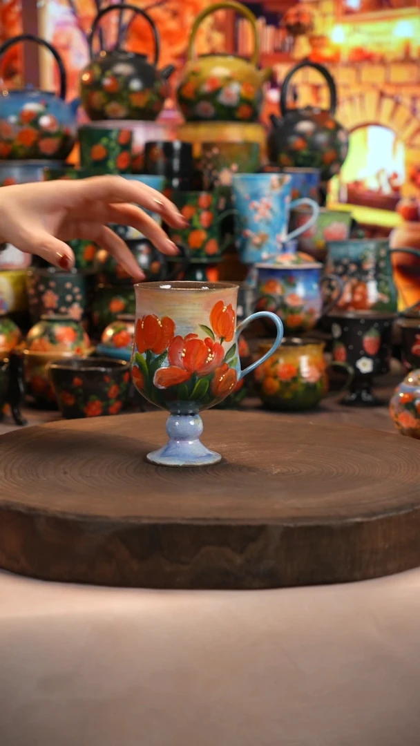 油画   釉下彩   杯子