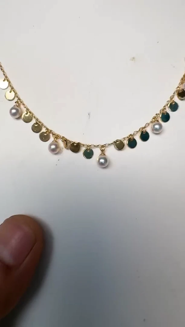 海水珍珠银S925镶嵌颈饰项链