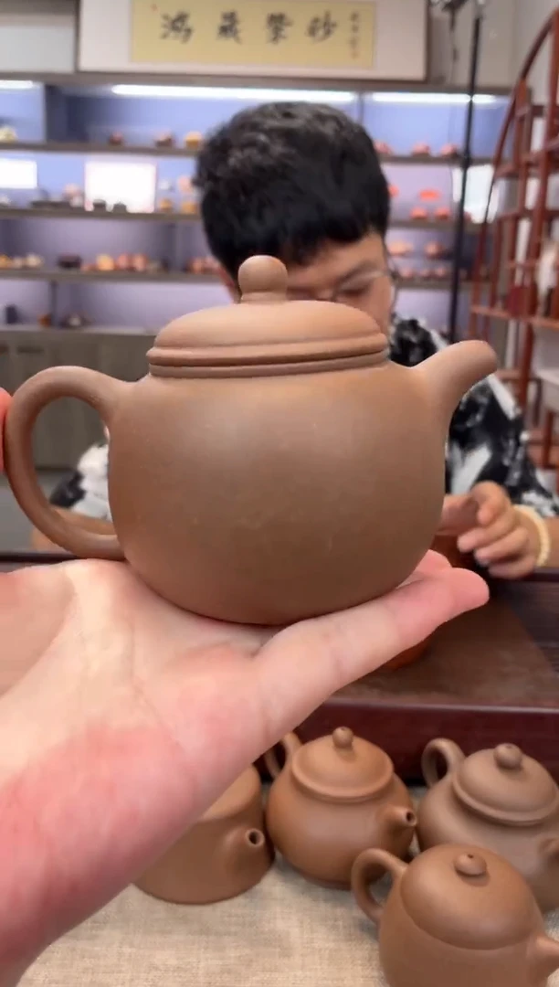 茶壶紫砂芝麻绿 匏尊