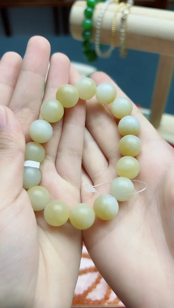 手串未镶嵌和田玉和田玉12mm手串*1 HX
