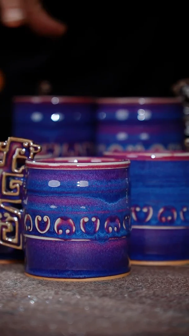 135-10龙纹如意竹节杯（任星航大师作品）