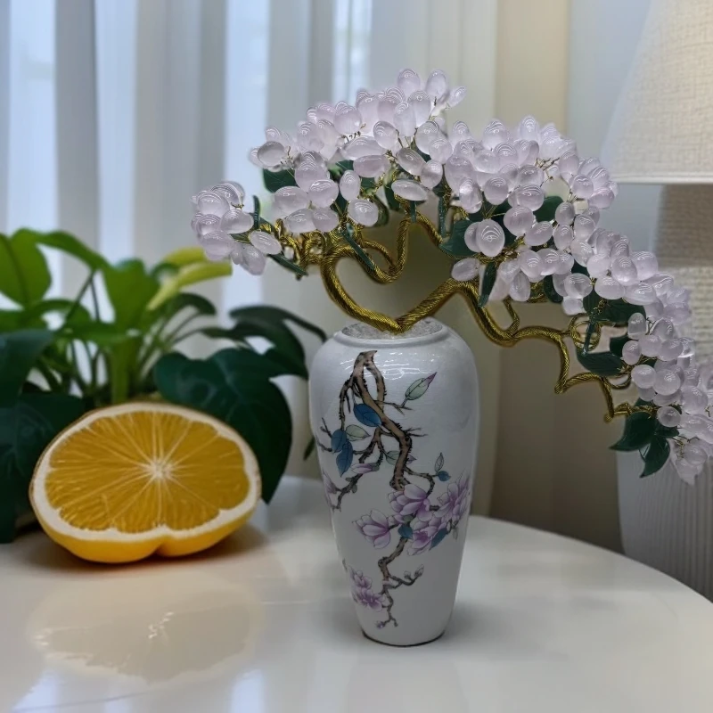 【姚姐家水晶坊】天然紫水晶摆件家居客厅玄关电视柜装饰招财手工