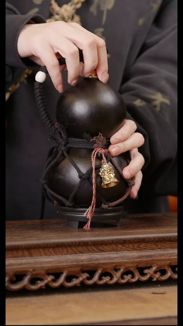 138号精品天然大漆酒葫芦一物一拍~