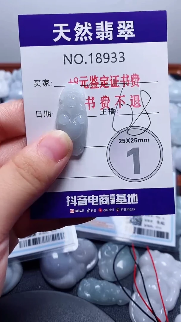 翡翠未镶嵌颈饰933