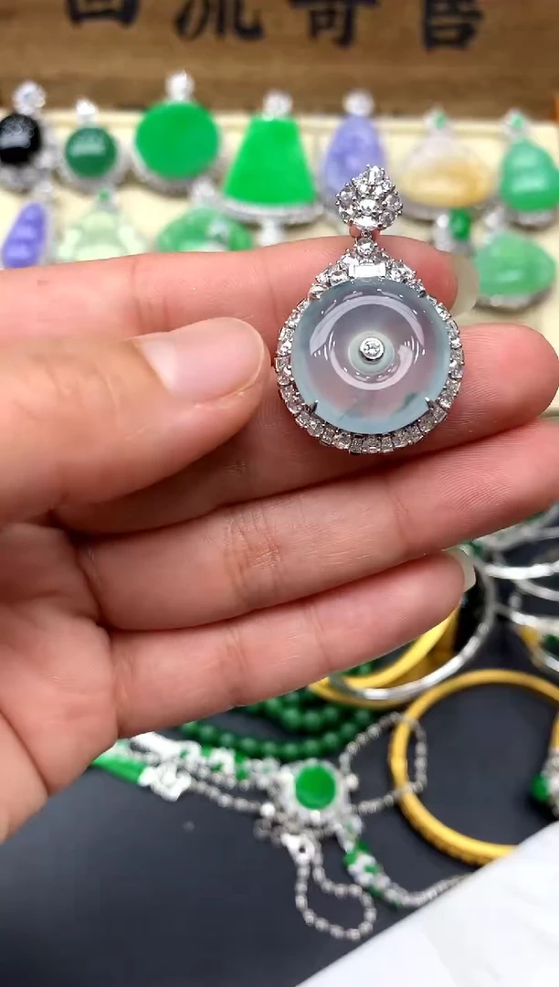 【闪购商品】翡翠颈饰18K金镶嵌476-中国好珍宝