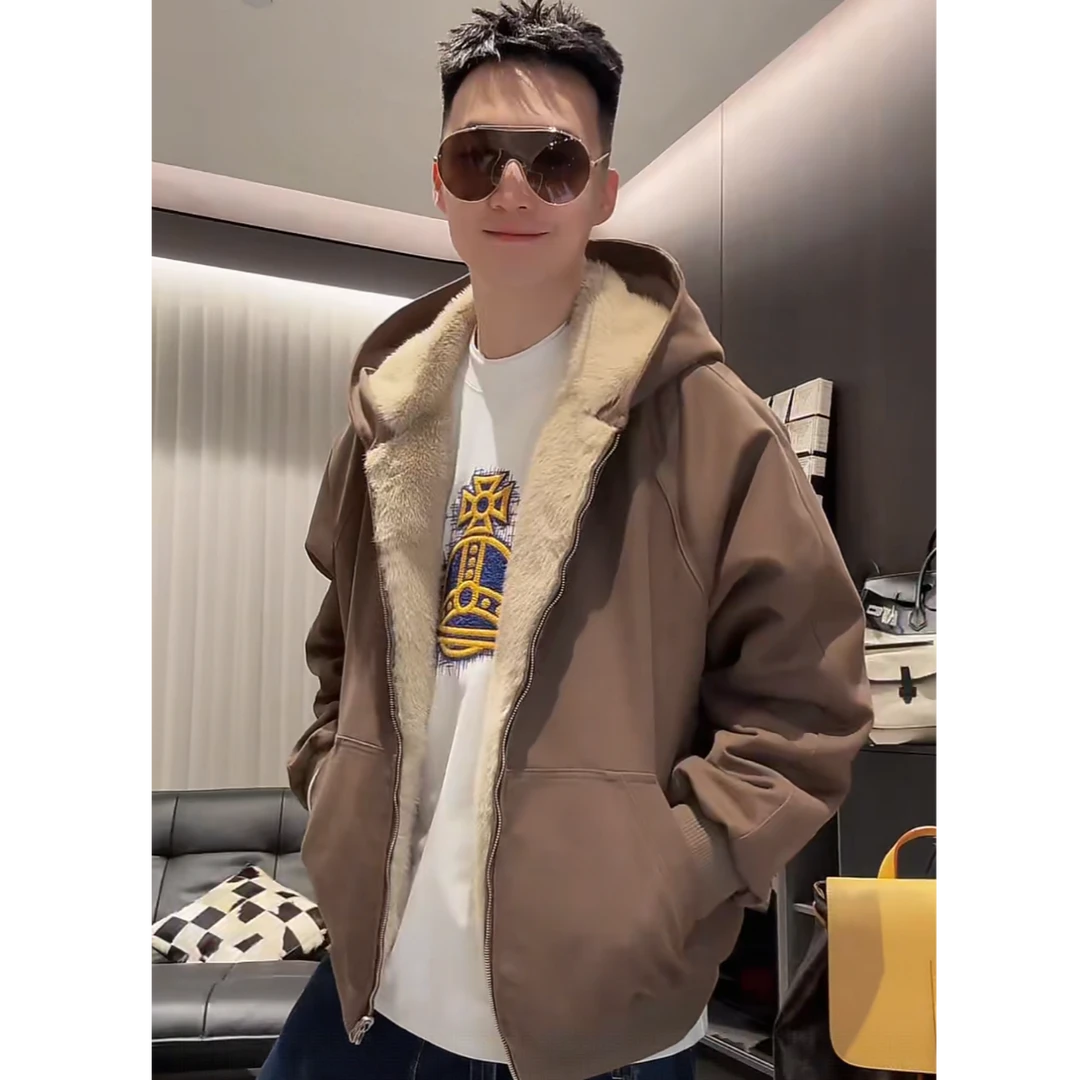 RICH陈发财【貂貂摩卡/夹克】小貂小草的精致！短款廓形夹克外套8123