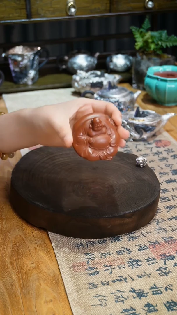 【闪购商品】福器艺术紫砂弥勒佛摆件