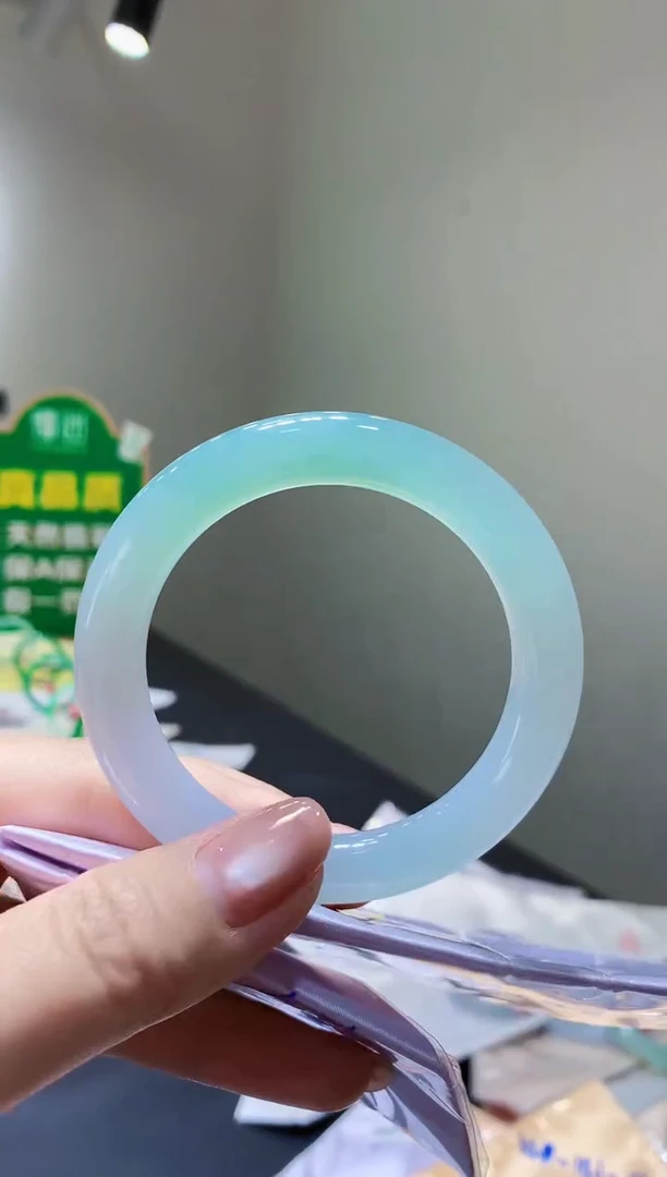 未镶嵌手镯翡翠k4天然A货缅甸翡翠53.8