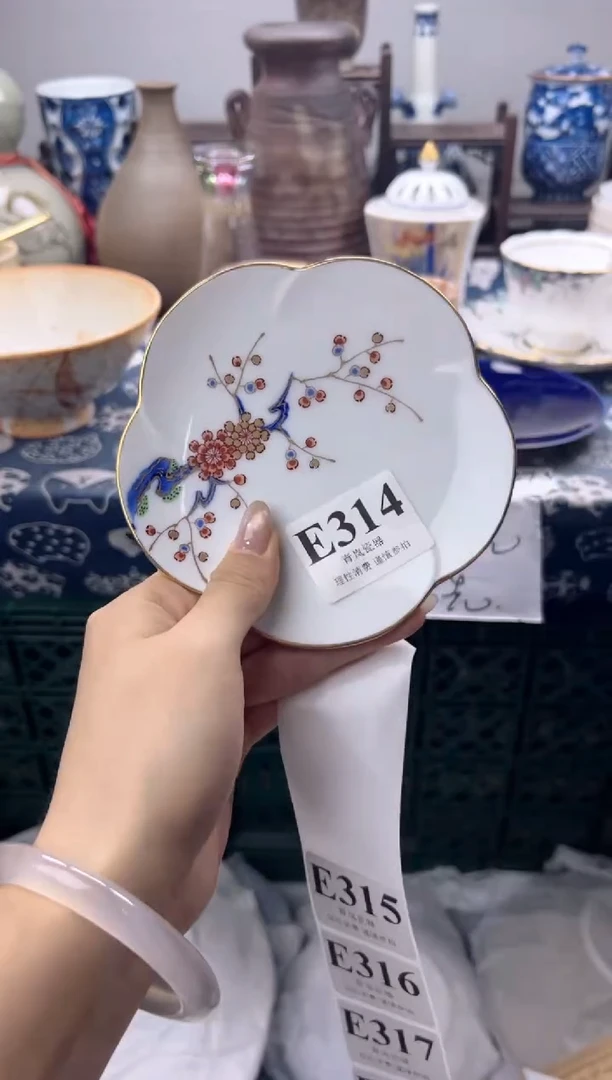 瓷片狼*花  E314