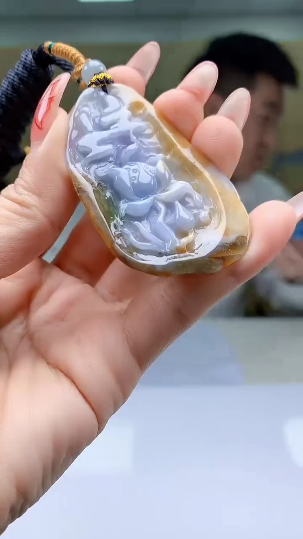 【闪购商品】定制翡翠未镶嵌5028ty-毛货挂件32