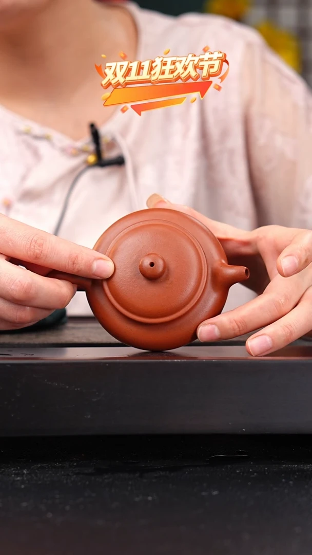 茶壶紫砂陈佳欢全手工赵庄老红泥仿古150cc