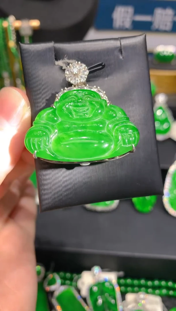 颈饰银S925镶嵌翡翠8一季