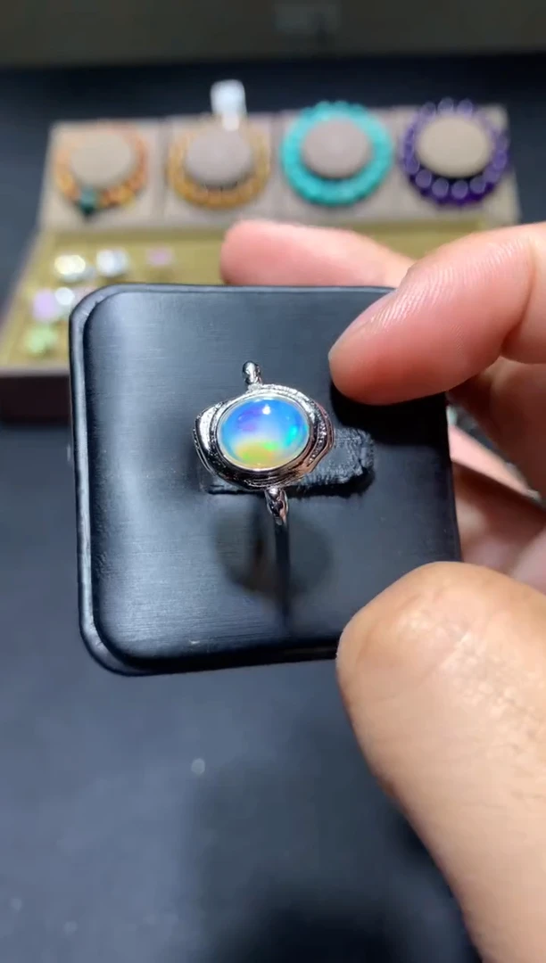 未镶嵌欧泊戒指F76