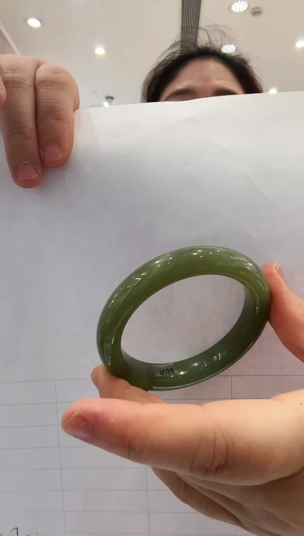 和田玉手镯未镶嵌晶*【71】56-57