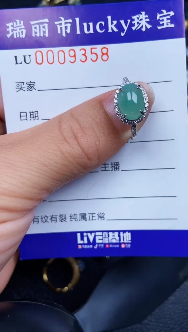 翡翠银S925镶嵌颈饰9358