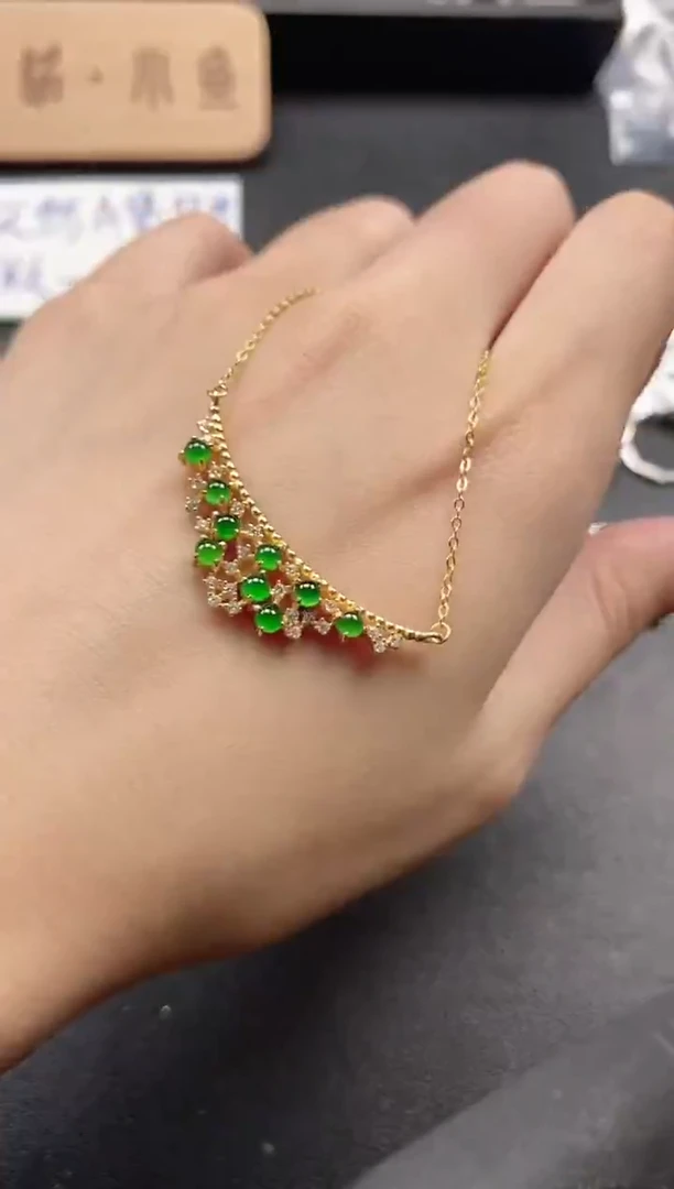 银S925镶嵌戒指翡翠51511