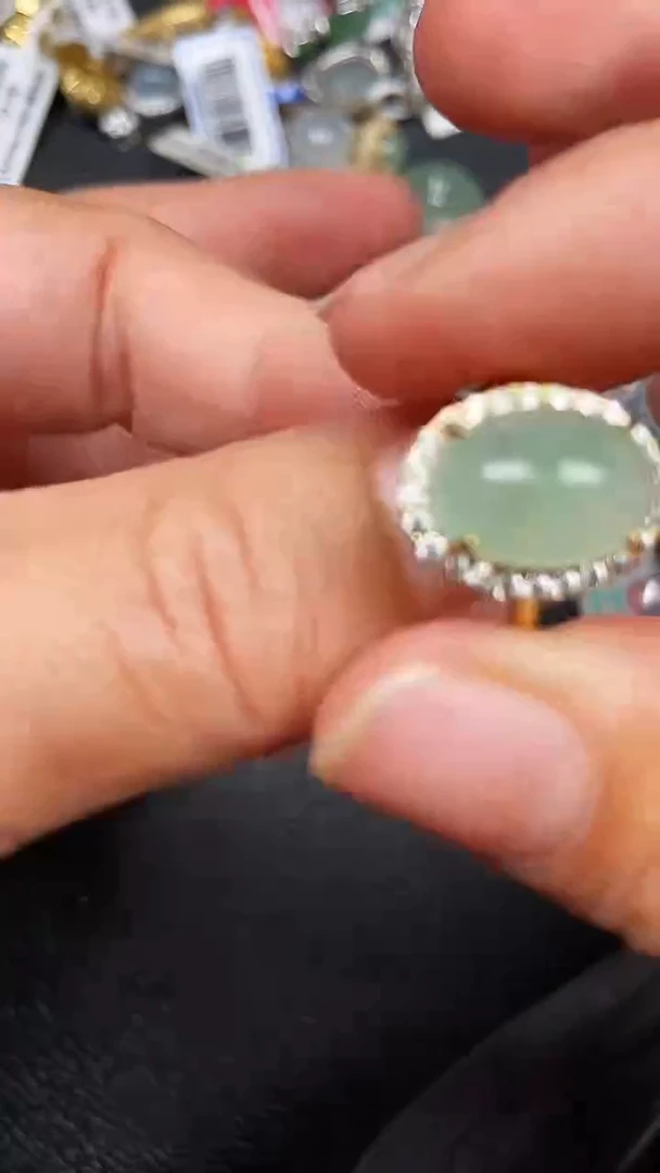 颈饰银S925镶嵌翡翠2462