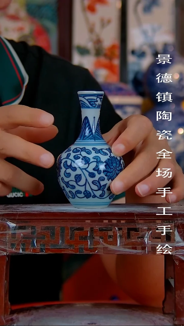 摆件景德镇陶瓷 手工手绘