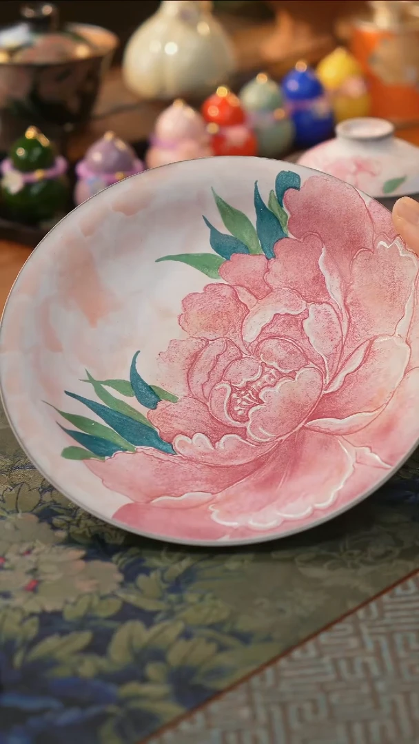 壶牡丹老岩泥壶承