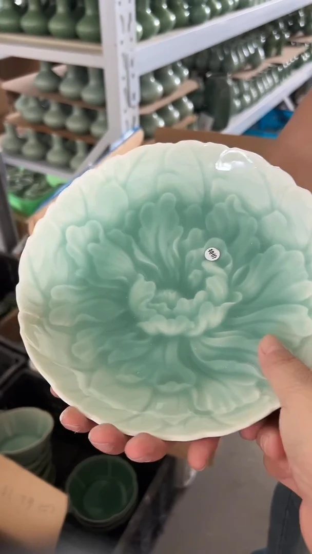 龙泉云间青瓷小米茶器  20cm