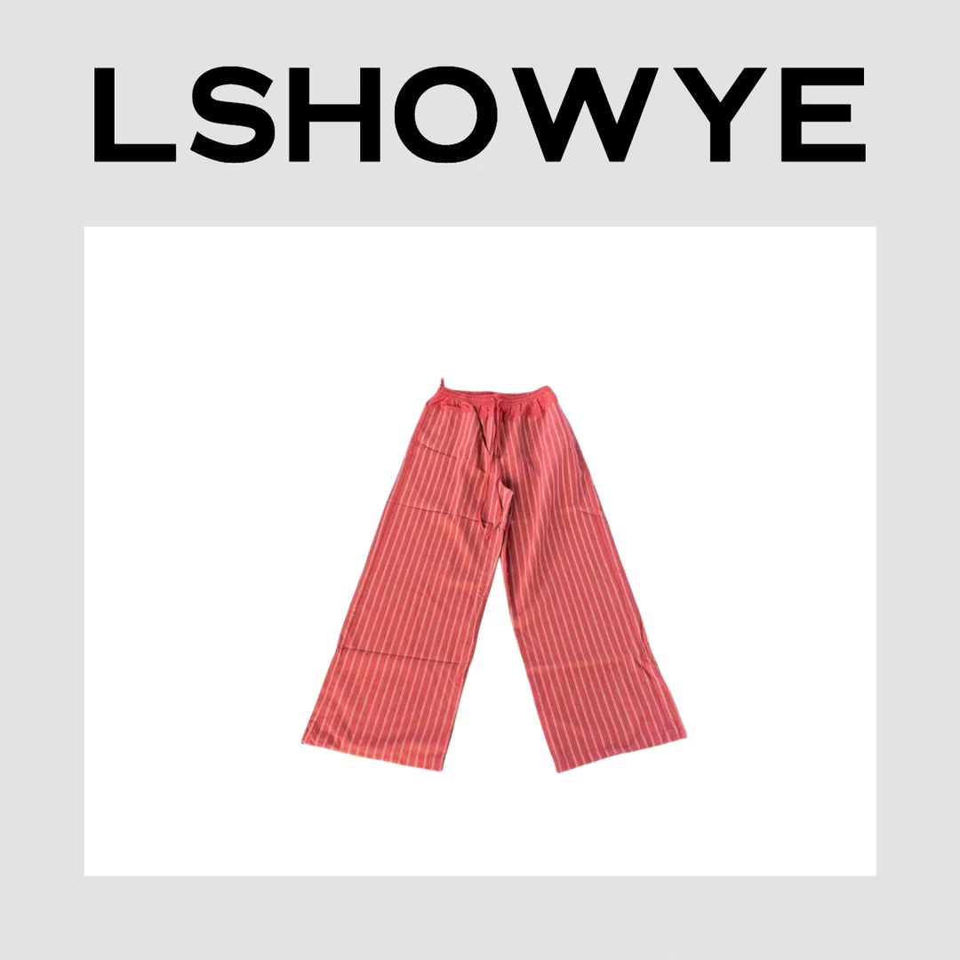 LSHOWYE｜条纹抽绳长裤 G463